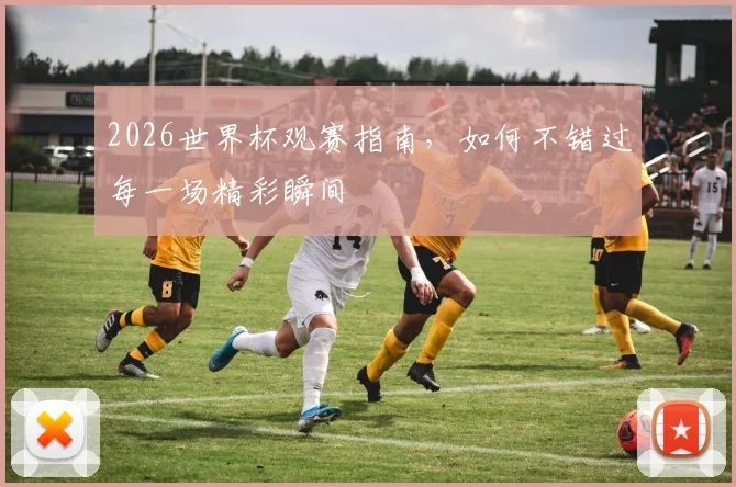 2026世界杯观赛指南,如何不错过每一场精彩瞬间